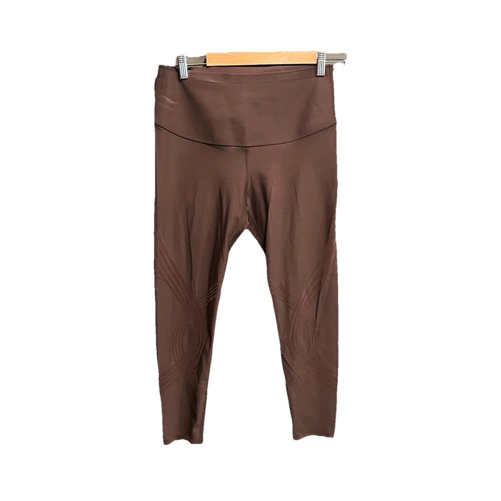 Fanka Brown Body Sculpt Women's Activewear Leggings Size 6 Medium No Pockets